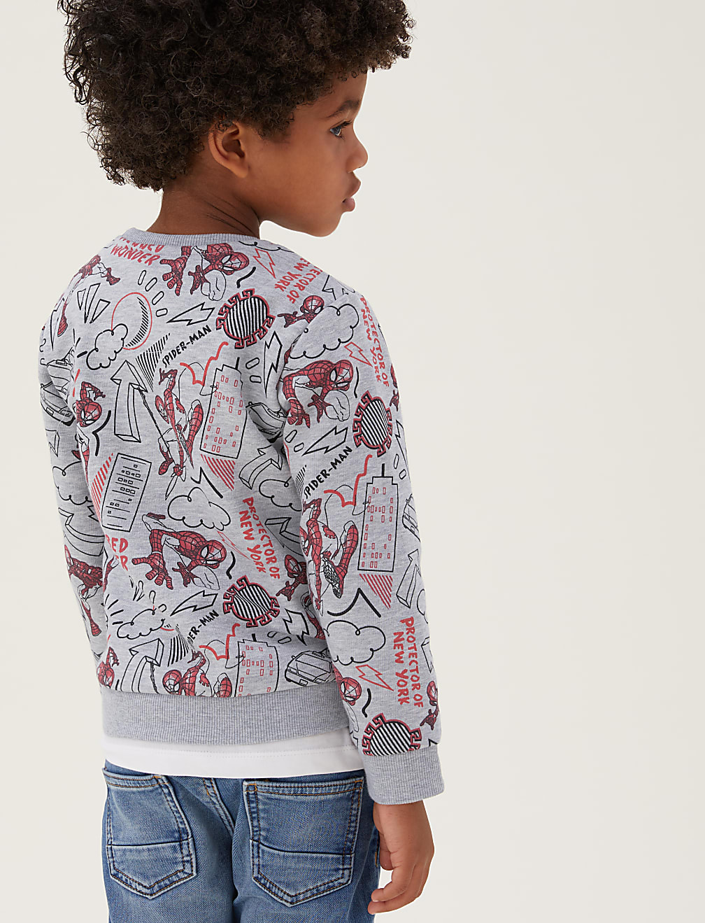 Cotton Rich Spider-Man&trade; Sweatshirt (2-7 Yrs)