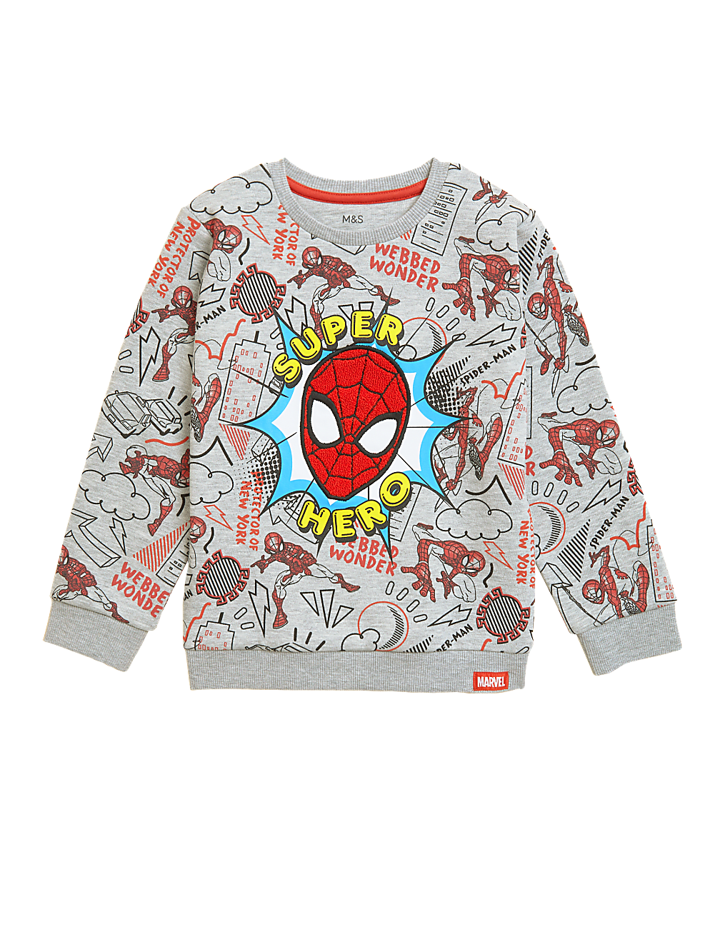 Cotton Rich Spider-Man&trade; Sweatshirt (2-7 Yrs)