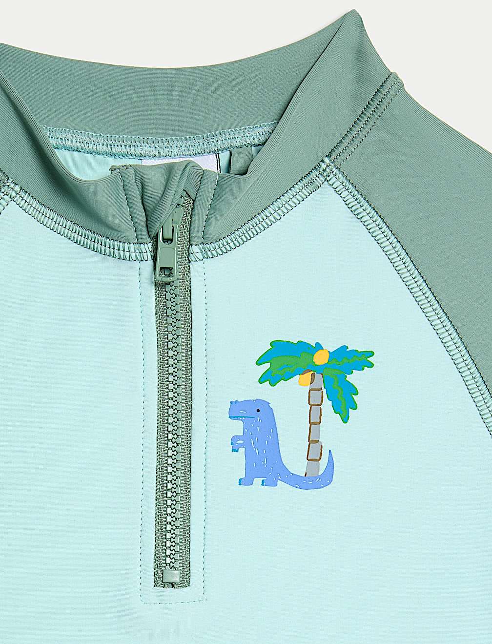 2pc Dinosaur 3/4 Sleeve Swim Set (2-8 Yrs)