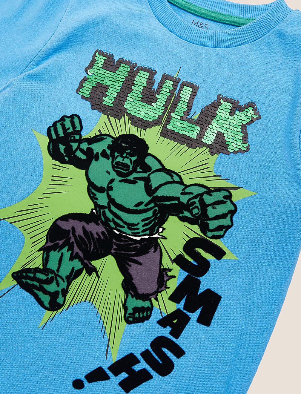 Pure Cotton Hulk™ Reversible Sequin T-Shirt