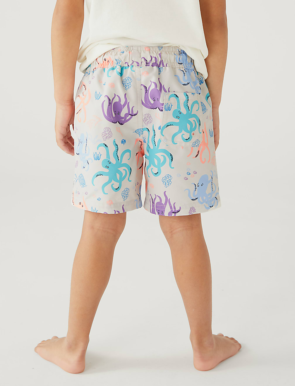 Octopus Print Swim Shorts (2 - 8 Yrs)