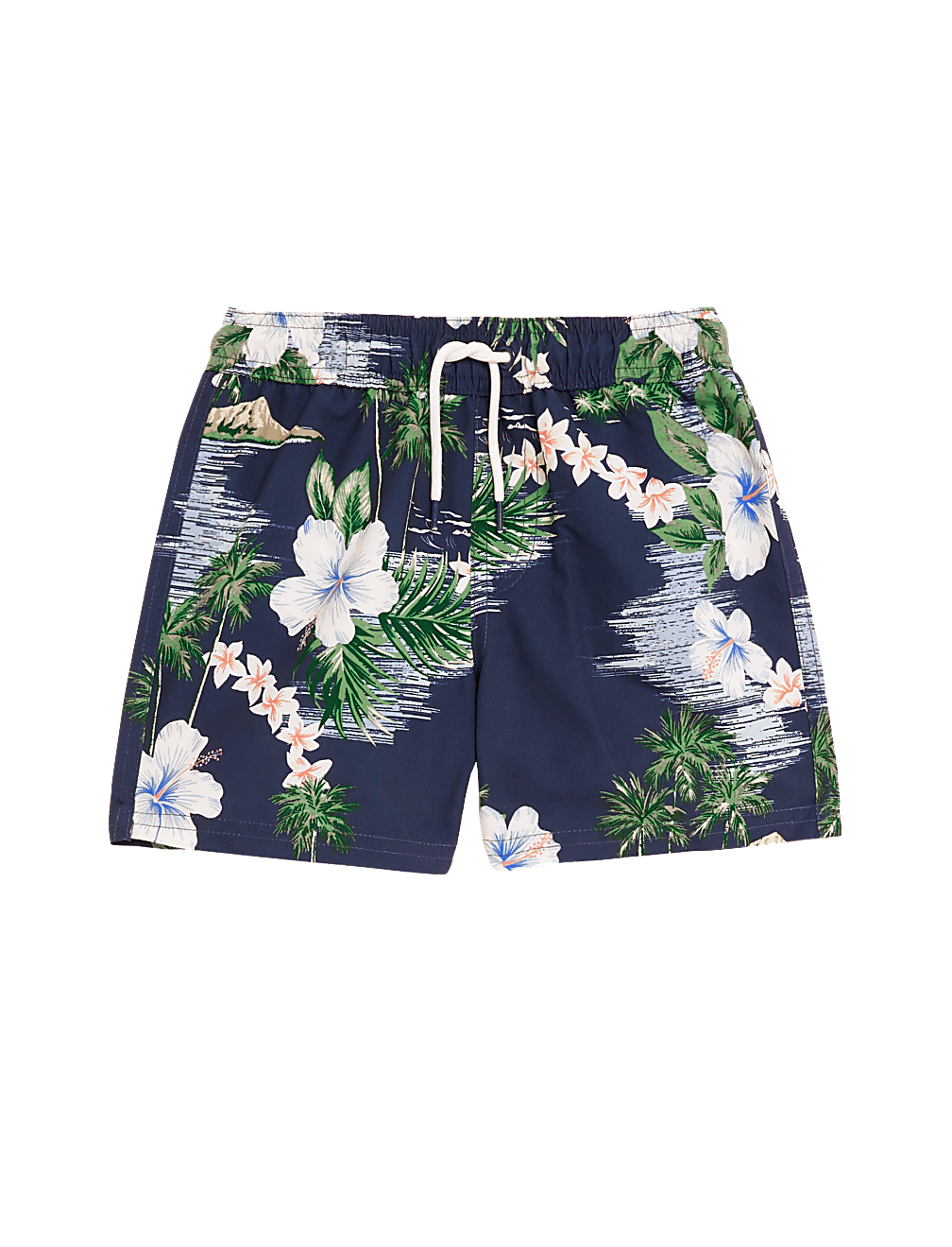 Hawaiian Print Swim Shorts (2-8 Yrs)