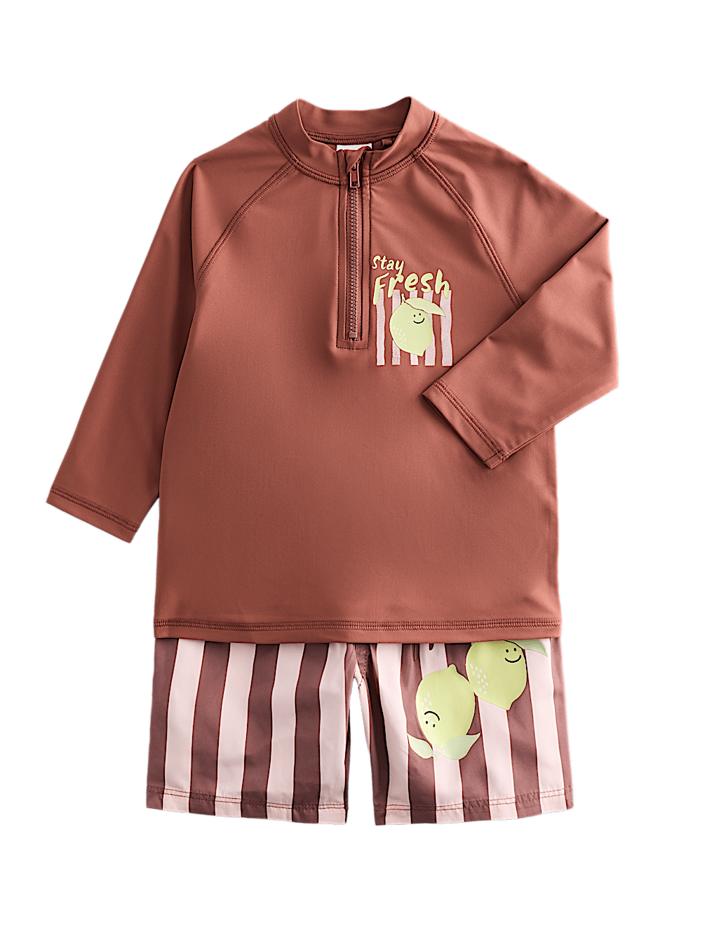 2 Piece Stay Fresh Graphic Swim Suit (2-8 Yrs)