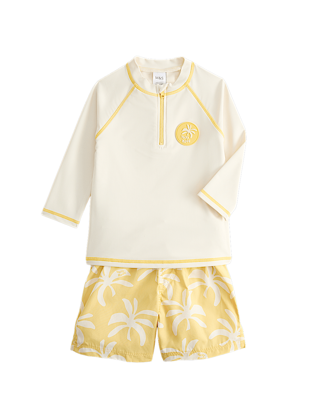 2 Piece Tropical Print Swim Set (2-8 Yrs)