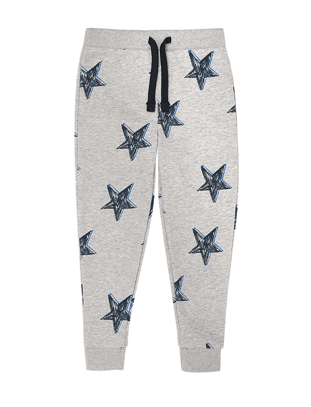 Cotton Star Print Joggers (2-7 Yrs)