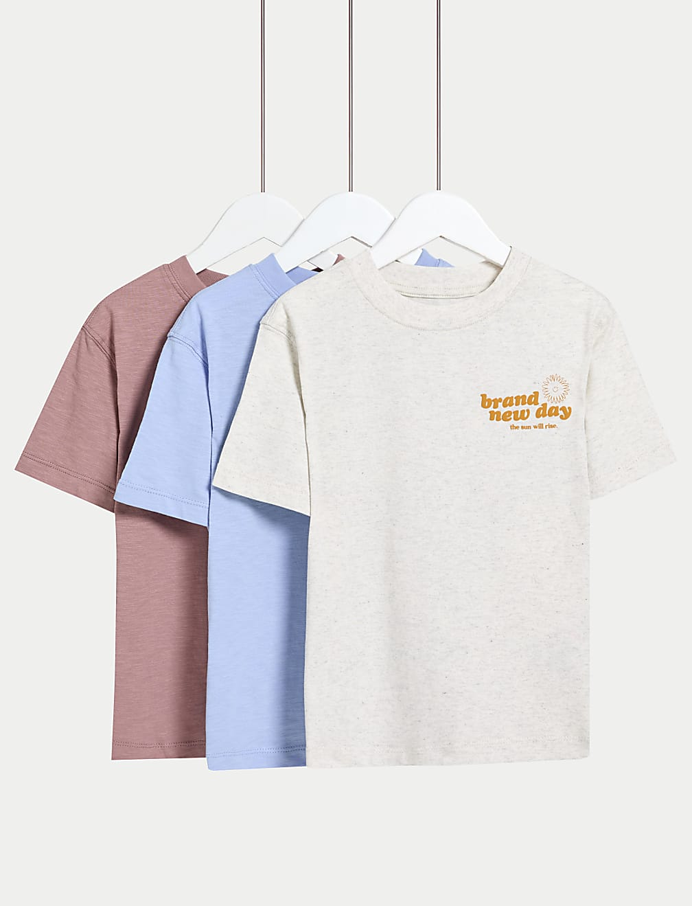 3pk Pure Cotton T-Shirts (2-8 Yrs)