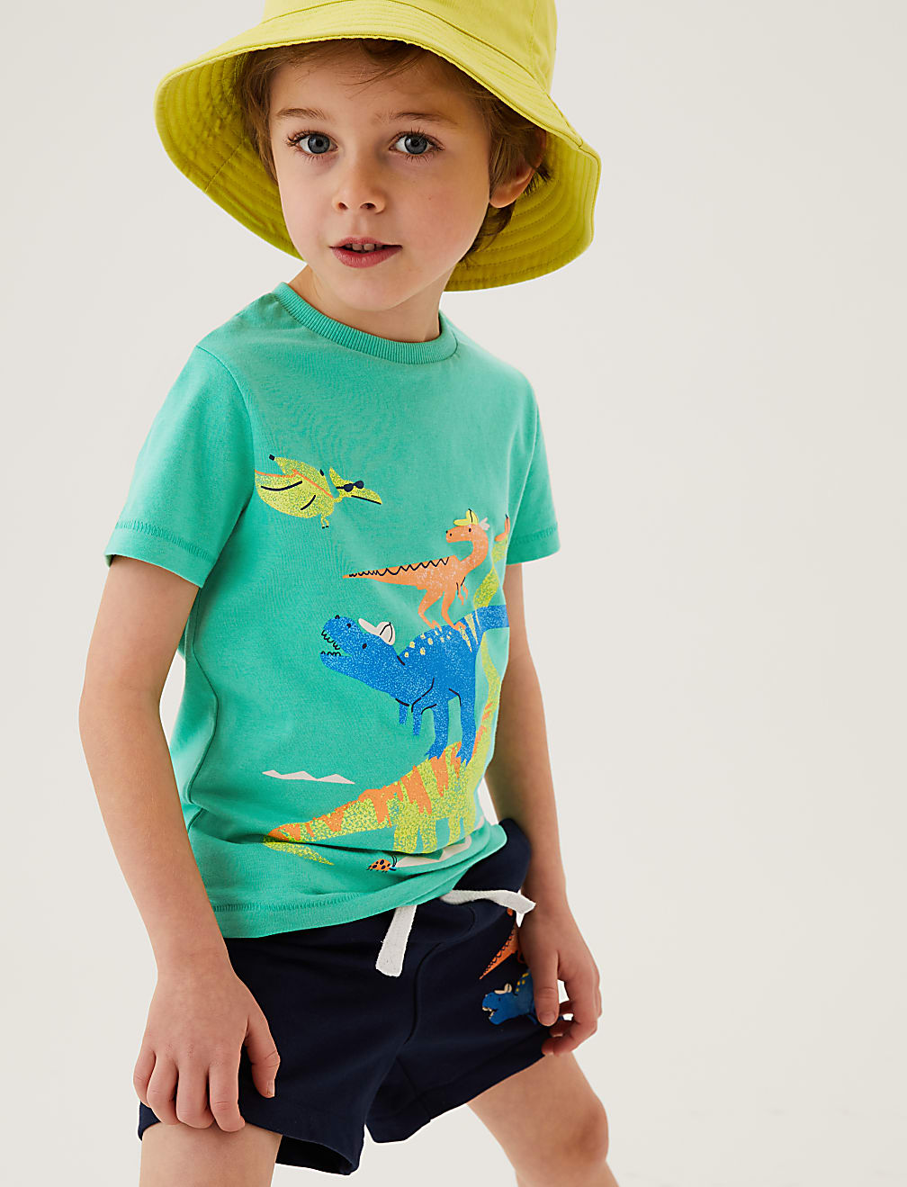 Pure Cotton Dinosaur T-Shirt (2-7 Yrs)