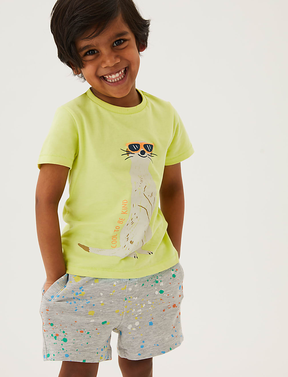 Pure Cotton Meerkat T-Shirt (2-7 Yrs)