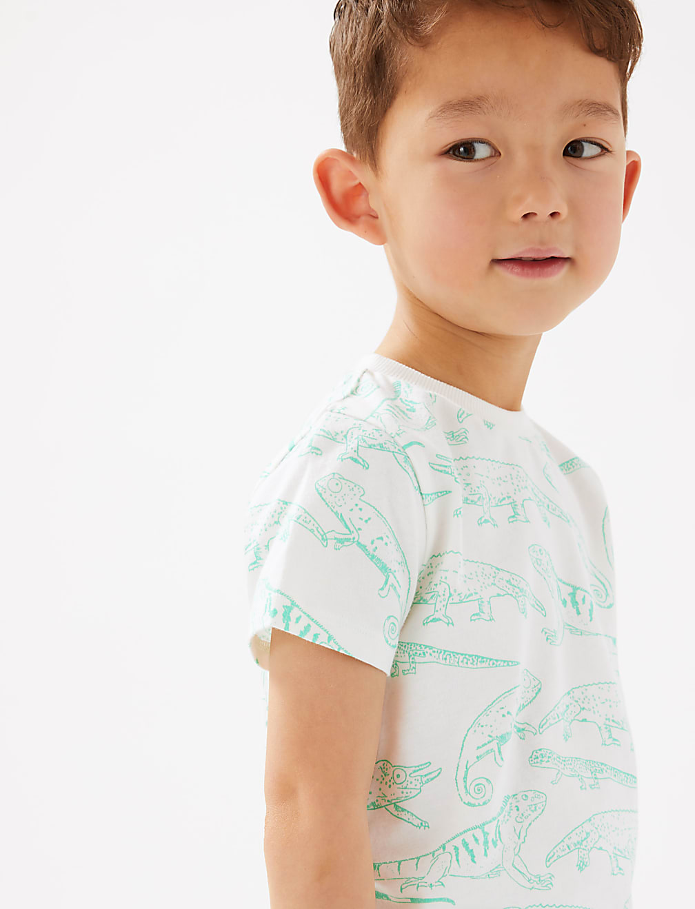 Pure Cotton Reptile Print T-Shirt