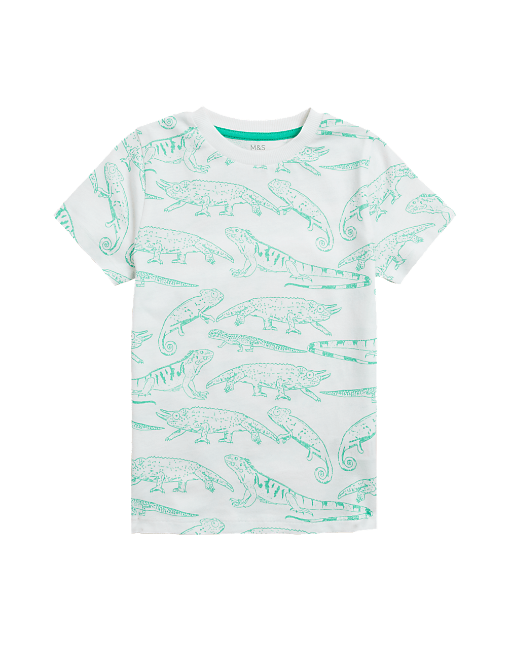 Pure Cotton Reptile Print T-Shirt