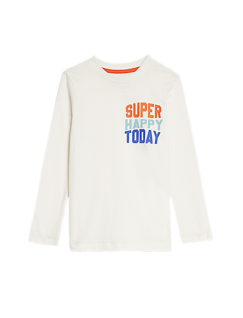 Pure Cotton Happy Slogan Top (2-8 Yrs)