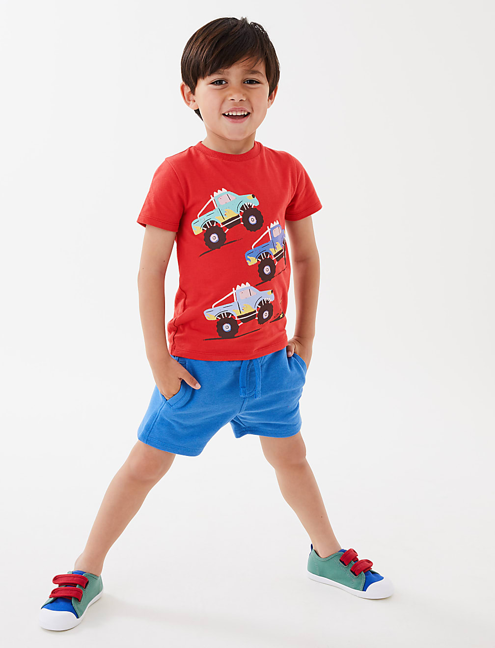 Pure Cotton Monster Truck T-Shirt (2-7 Yrs)
