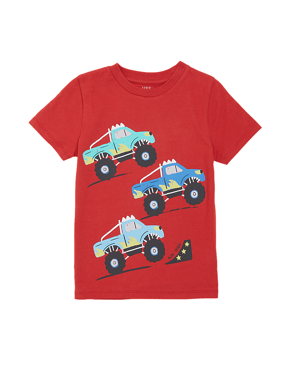 Pure Cotton Monster Truck T-Shirt (2-7 Yrs)