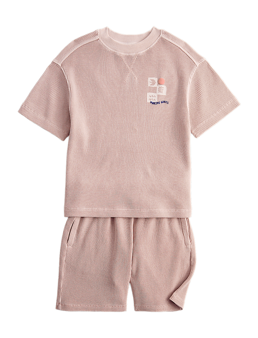 2 Piece Pure Cotton Waffle Outfit (2-8 Yrs)