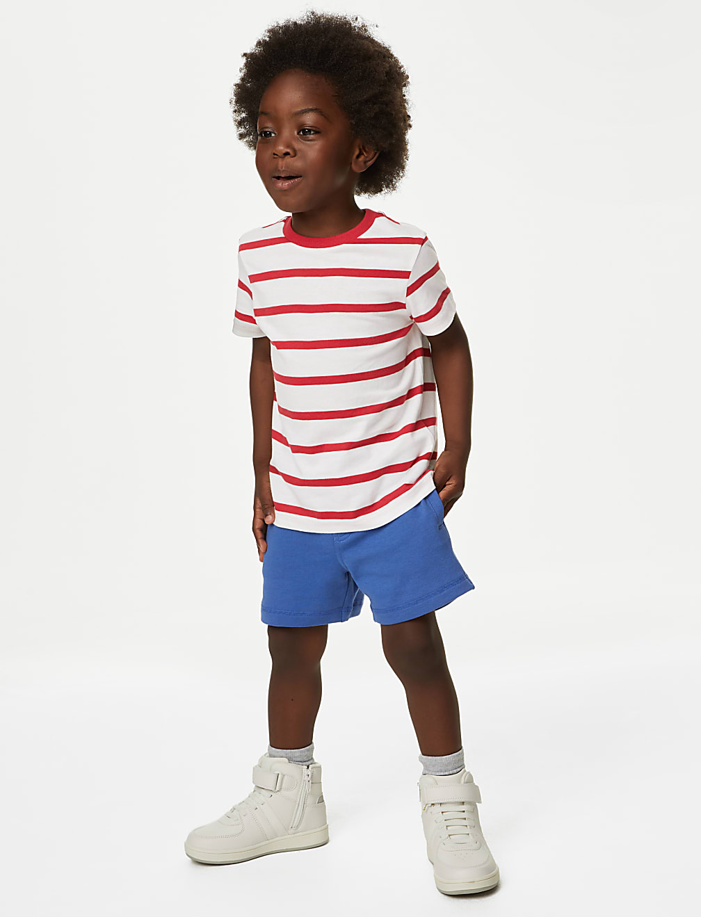 Pure Cotton Striped T-Shirt (2-8 Yrs)
