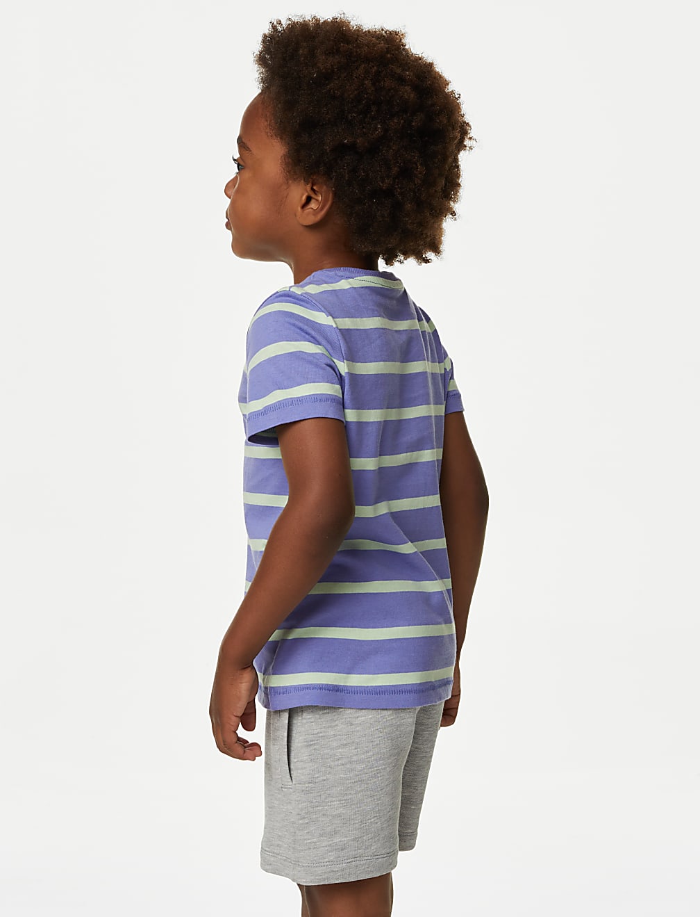 Pure Cotton Striped T-Shirt (2-8 Yrs)