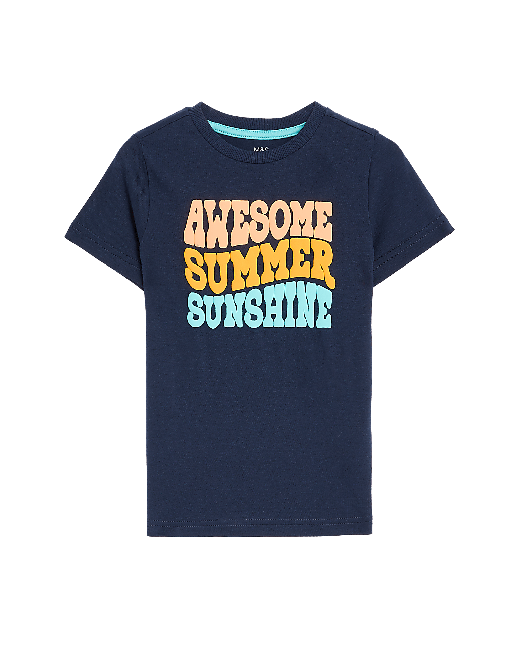 Pure Cotton Summer Slogan T-Shirt
