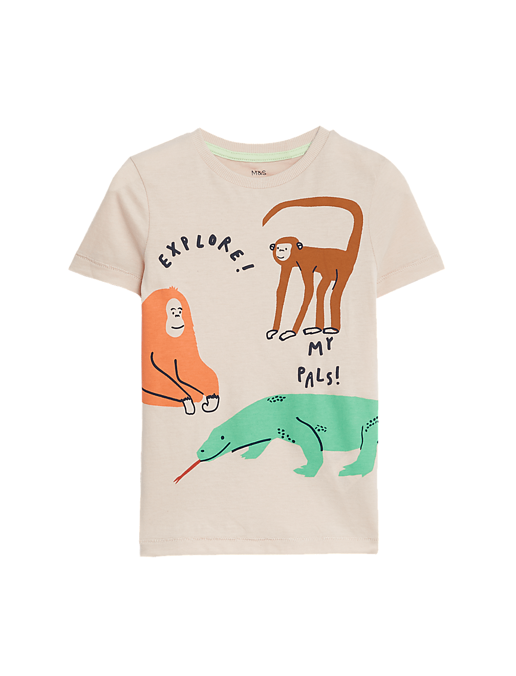 Pure Cotton Animal T-Shirt (2-8 Yrs)