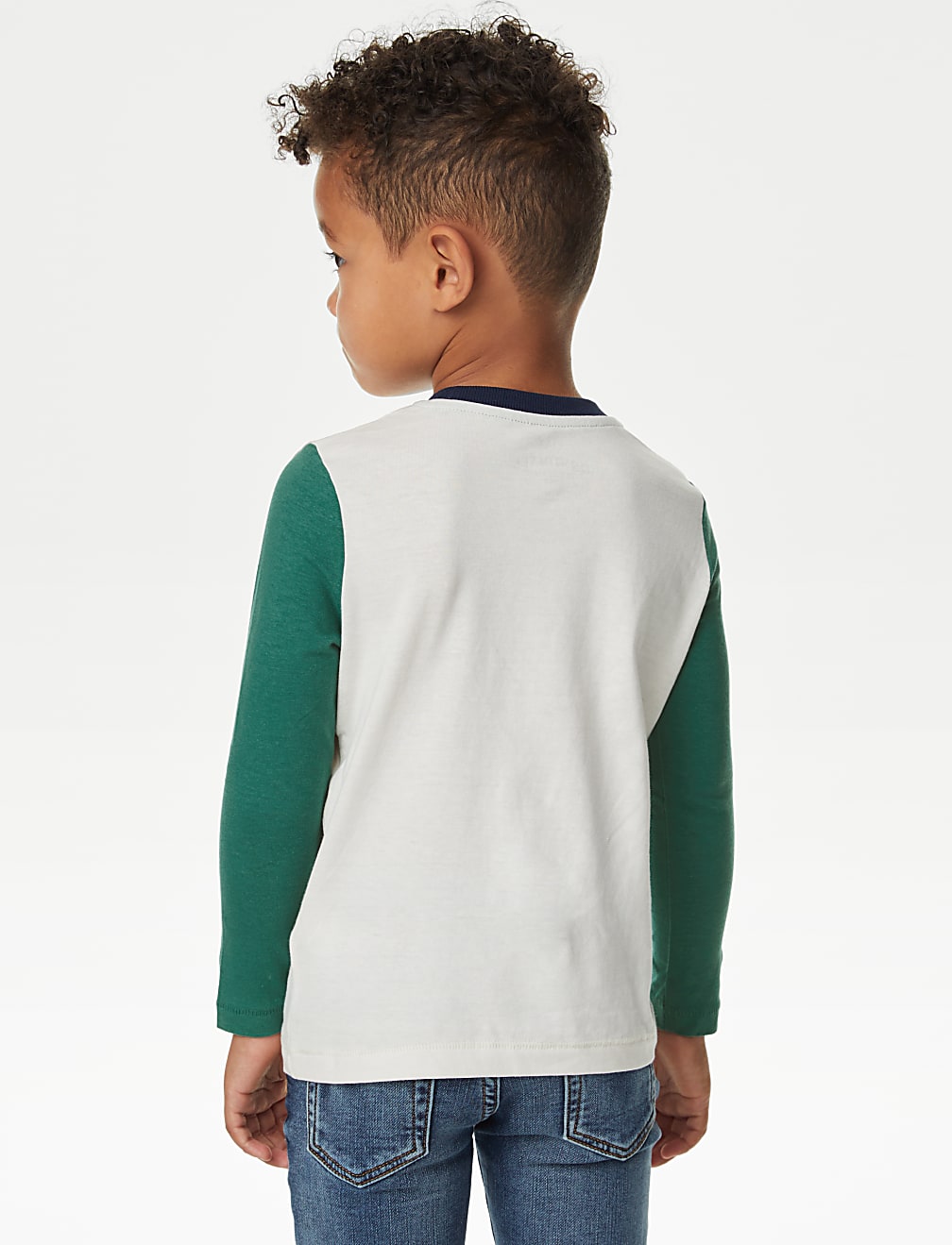2pk Cotton Rich Colourblock Tops (2-8 Yrs)