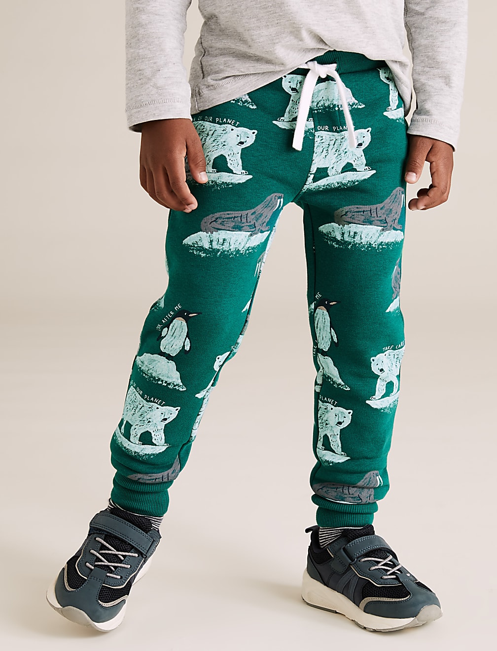 Cotton Arctic Animals Joggers (2-7 Yrs)