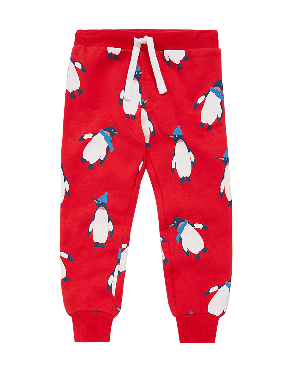 Cotton Penguin Print Joggers (2-7 Yrs)