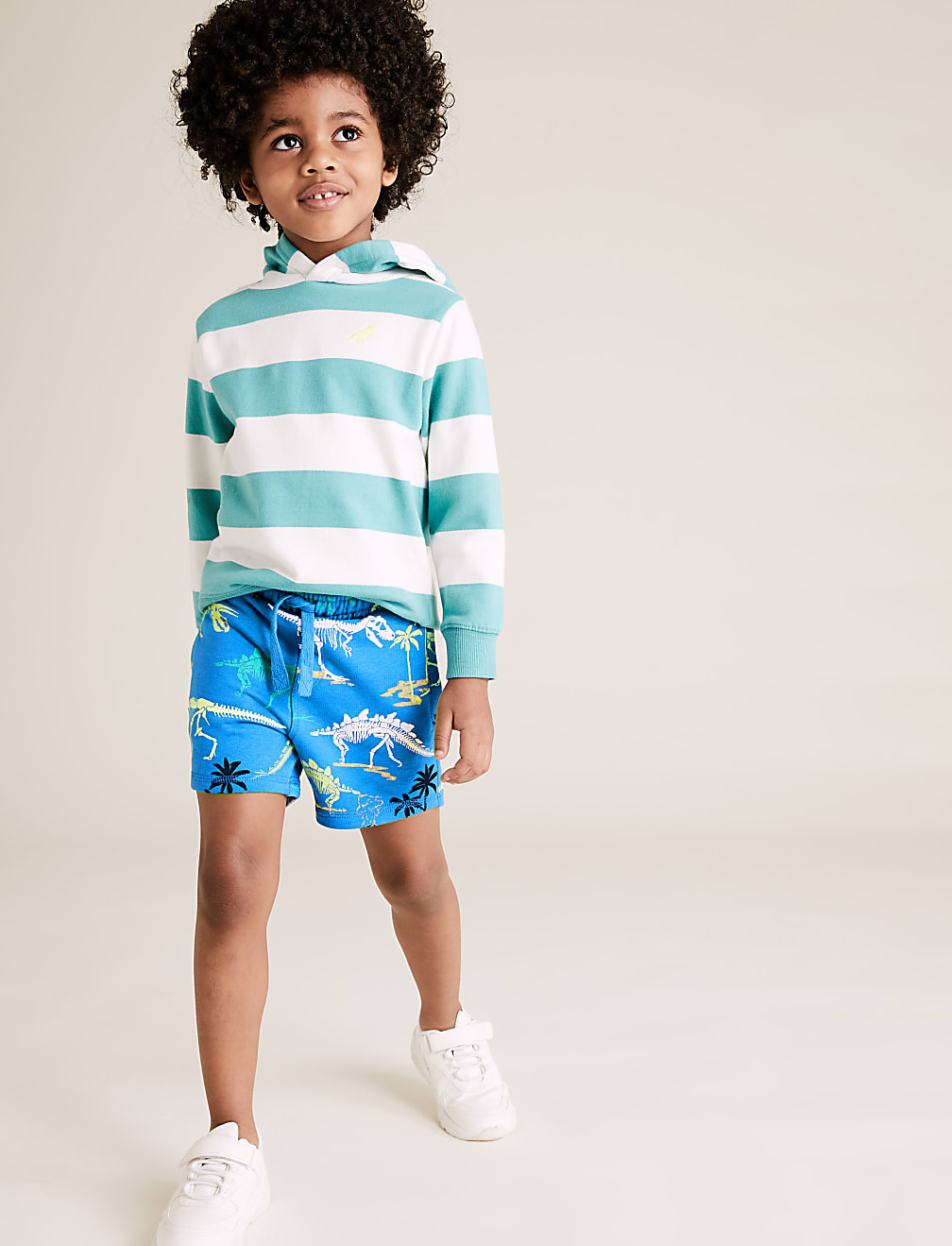 Organic Cotton Dinosaur Skeleton Shorts