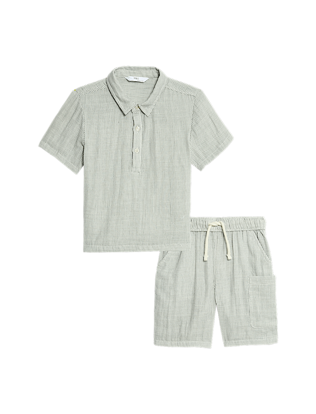 Pure Cotton Striped Top & Bottom Outfit (1-8 Yrs)