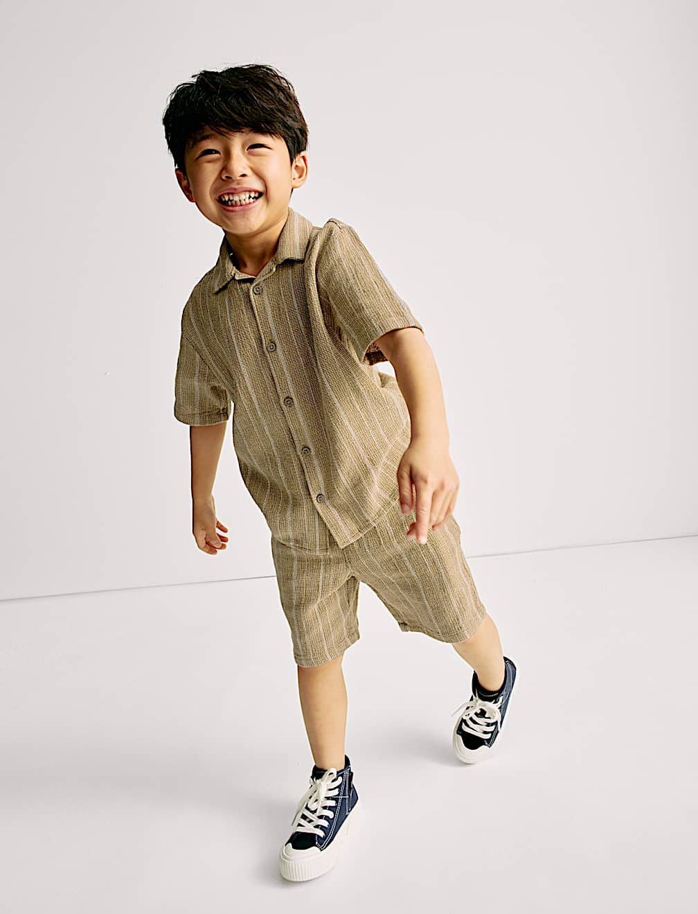 2pc Pure Cotton Shirt & Shorts Outfit (2-8 Yrs)