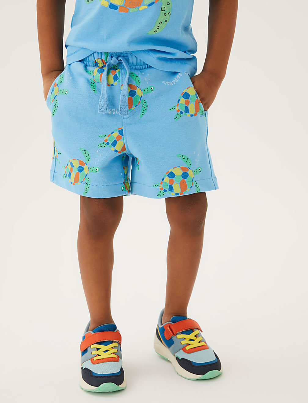 Cotton Rich Turtle Print Shorts (2-7 Yrs)