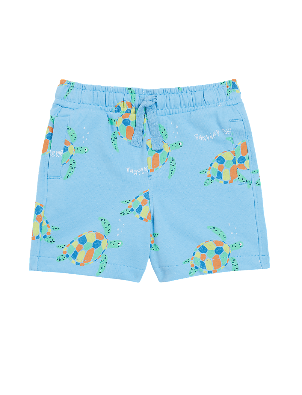 Cotton Rich Turtle Print Shorts (2-7 Yrs)