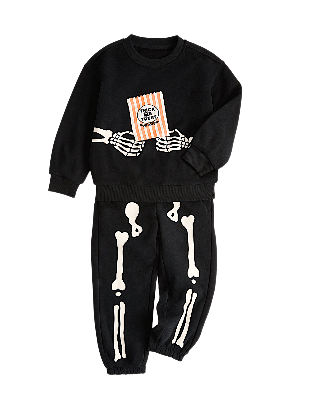 Cotton Rich Skeleton Top & Bottom Outfit (2-8 Yrs)