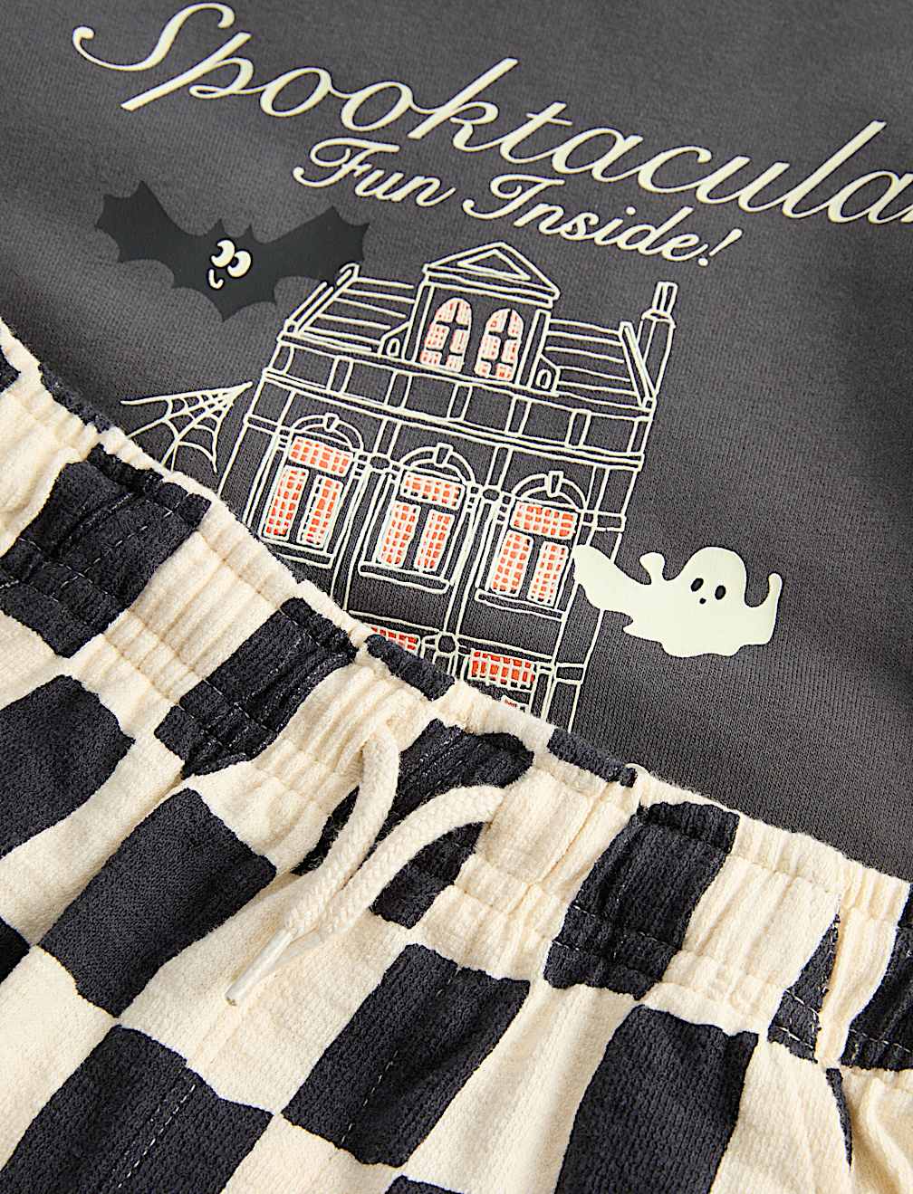 Cotton Rich Halloween Patterned Top & Bottom Outfit (2-8 Yrs)
