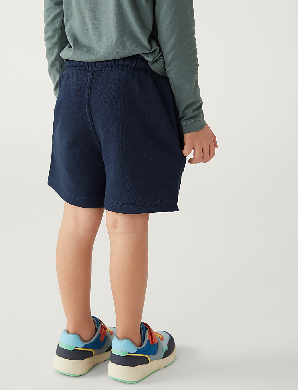 Cotton Mix Plain Regular Fit Shorts