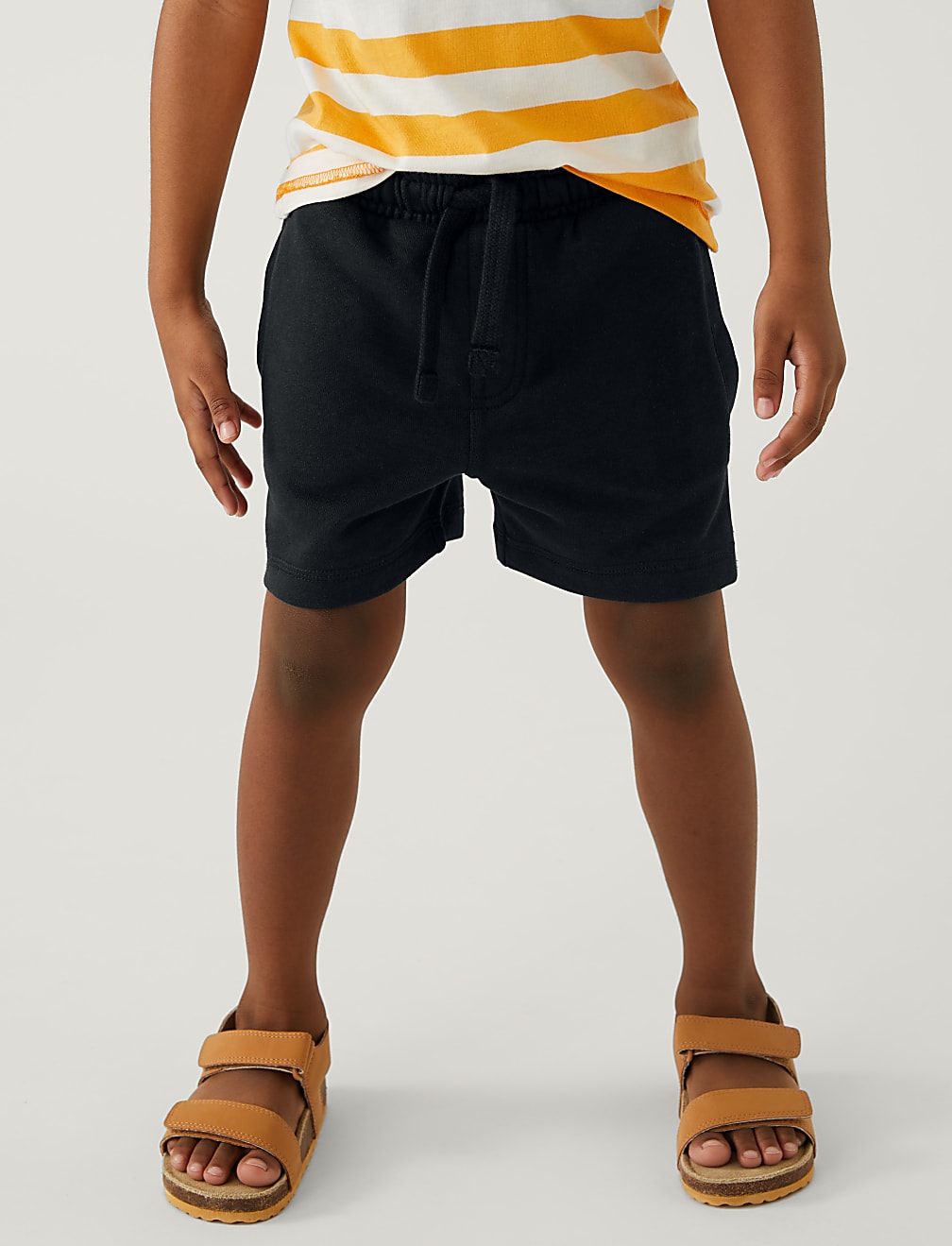 Cotton Mix Plain Regular Fit Shorts