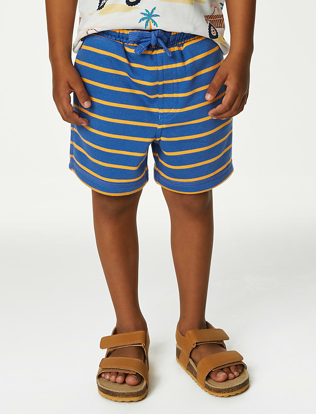 Cotton Rich Striped Shorts