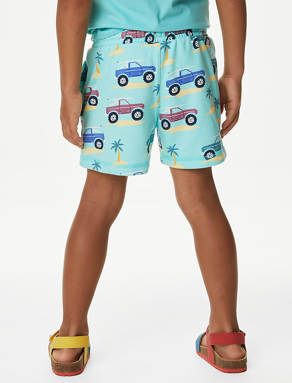 Cotton Rich Beach Buggy Print Shorts