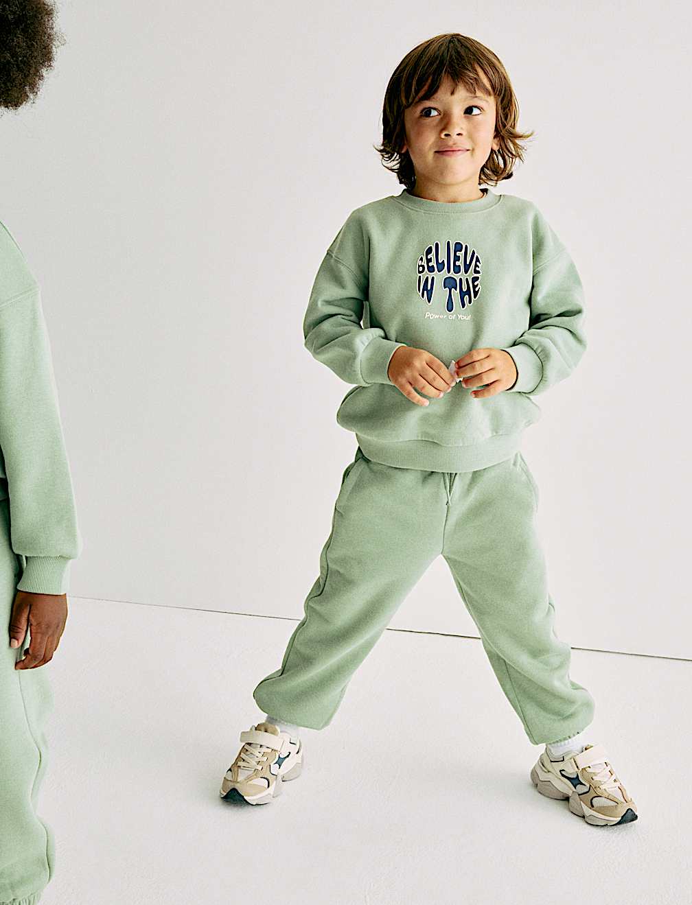 Cotton Rich Plain Joggers (2-8 Yrs)