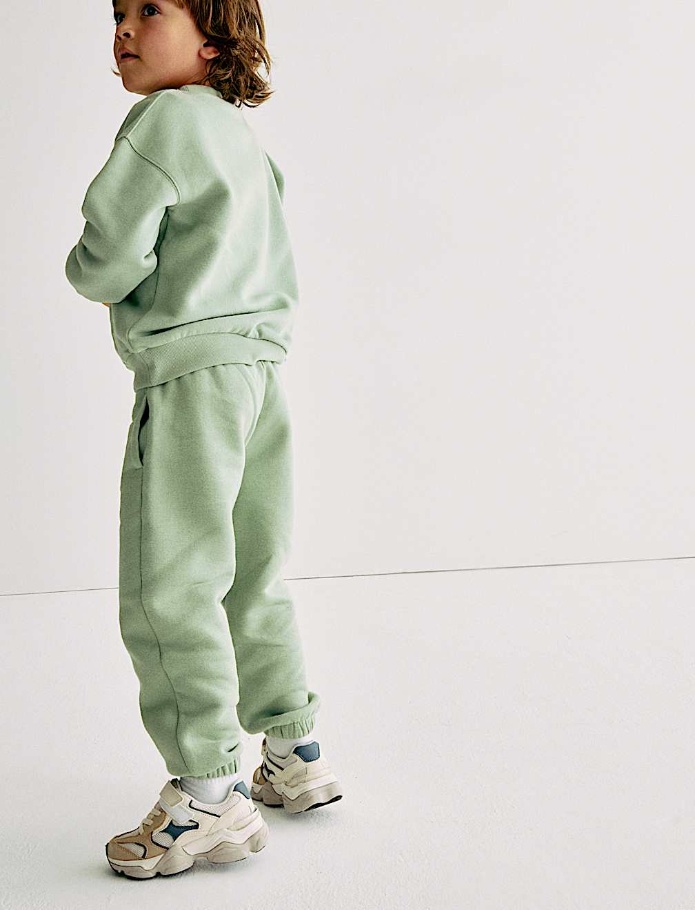 Cotton Rich Plain Joggers (2-8 Yrs)