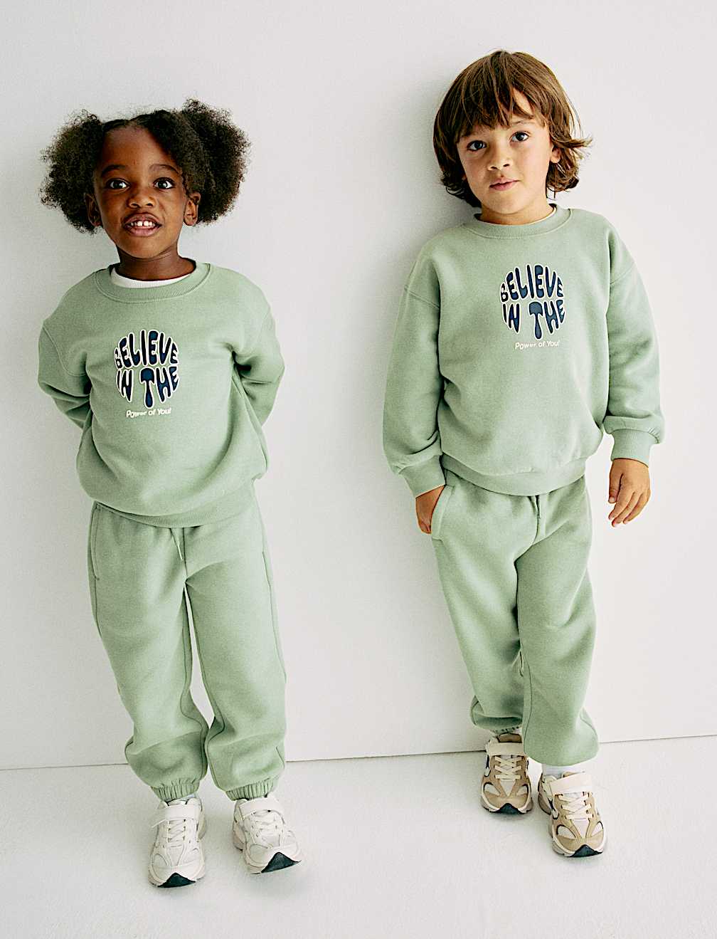 Cotton Rich Plain Joggers (2-8 Yrs)