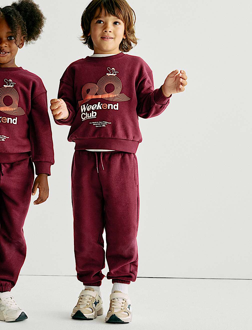 Cotton Rich Plain Joggers (2-8 Yrs)