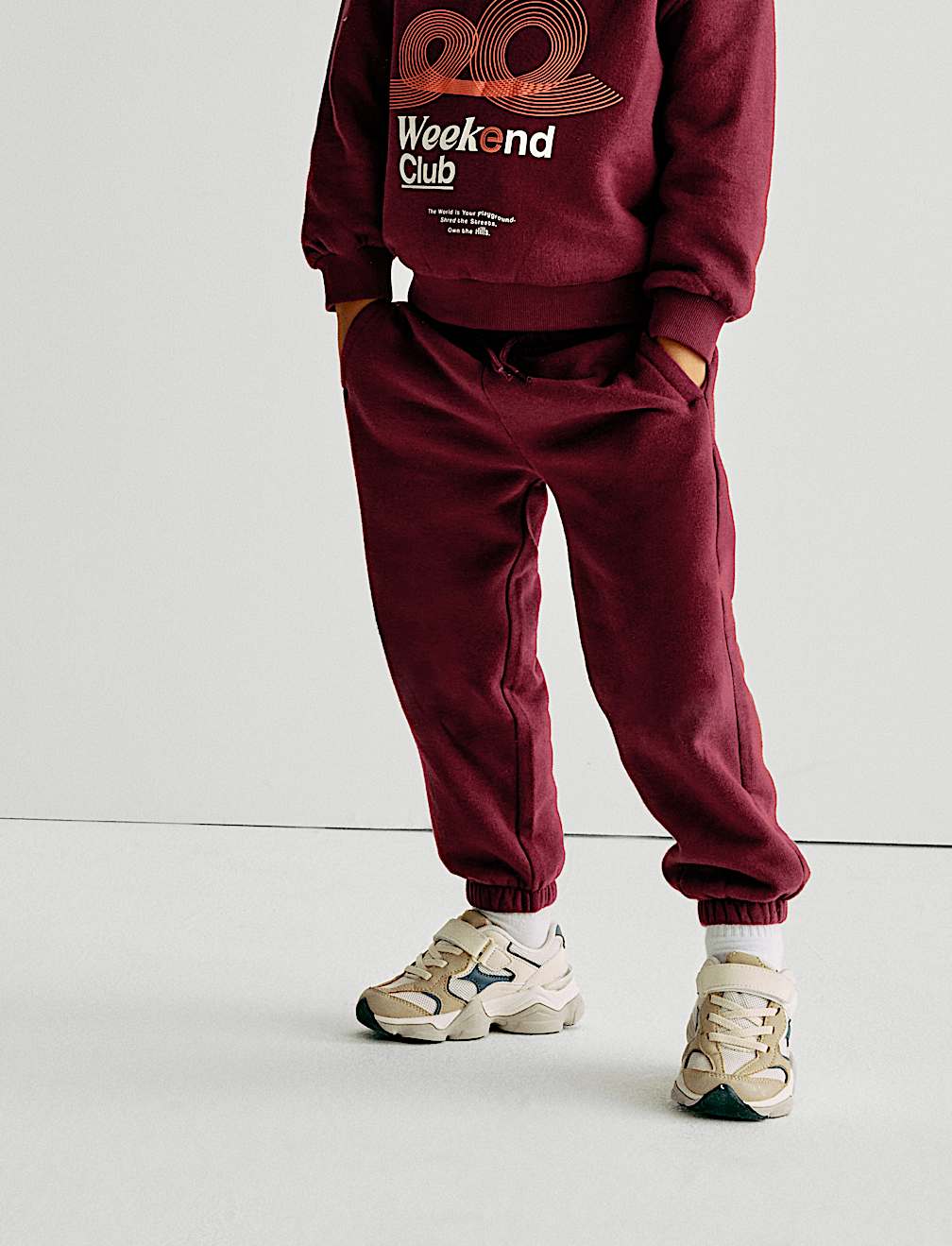 Cotton Rich Plain Joggers (2-8 Yrs)