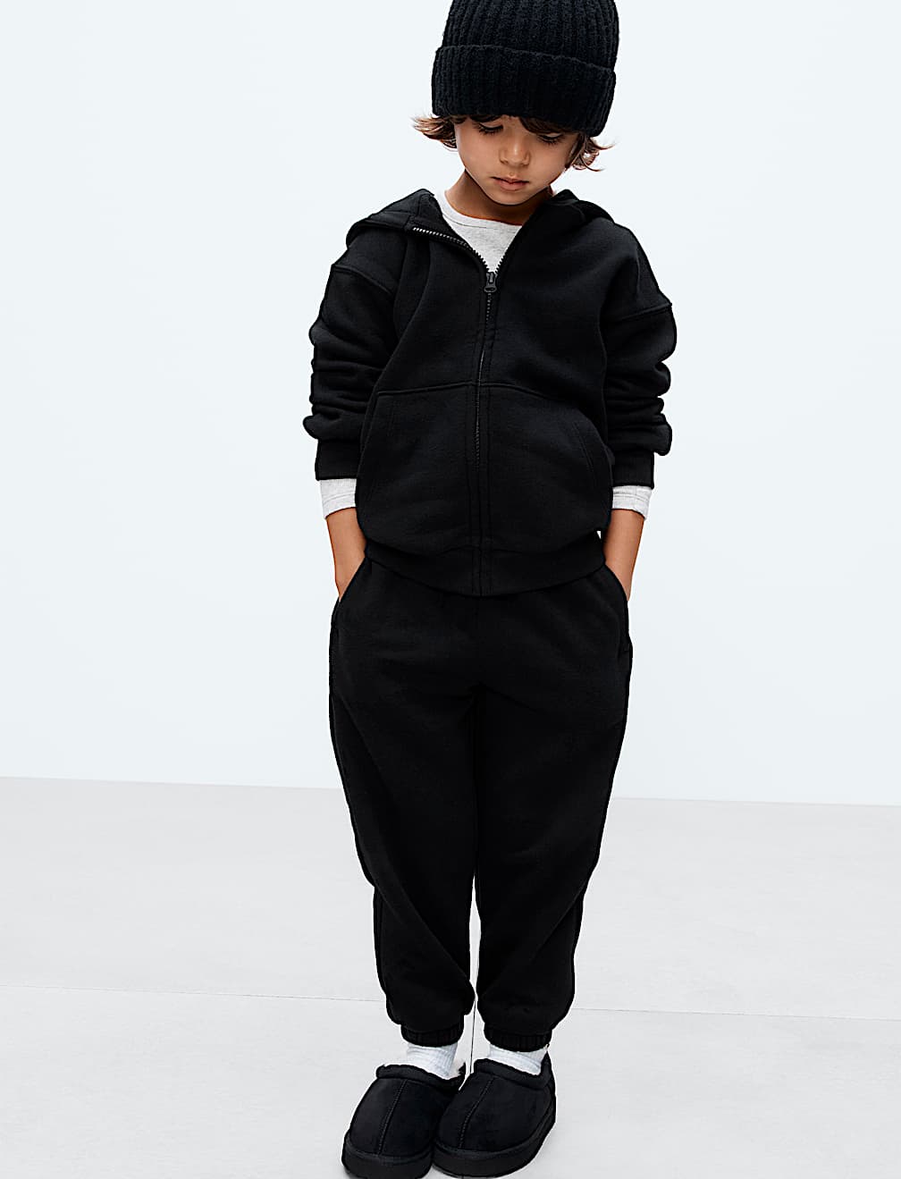 Cotton Rich Plain Joggers (2-8 Yrs)