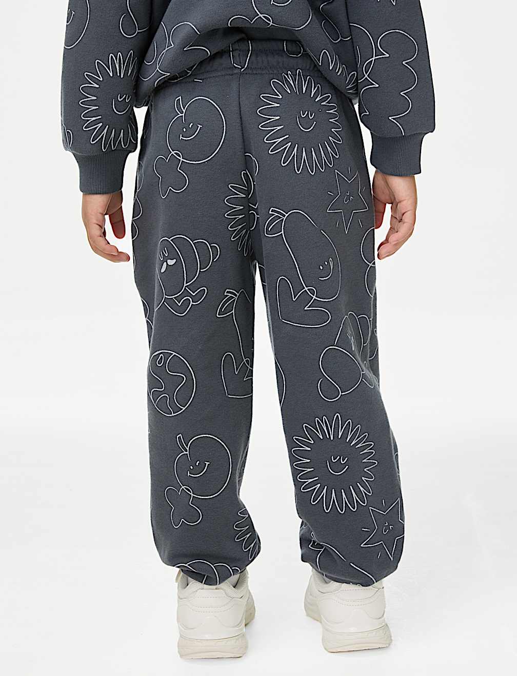 Cotton Rich Doodle Print Joggers (2-8 Yrs)
