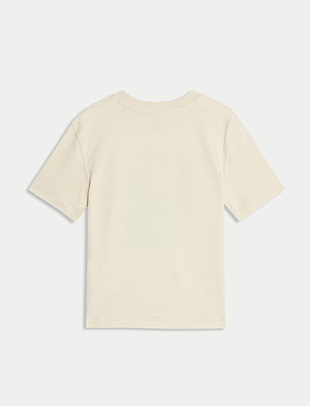 Pure Cotton Wave Graphic T-Shirt (2-8 Yrs)