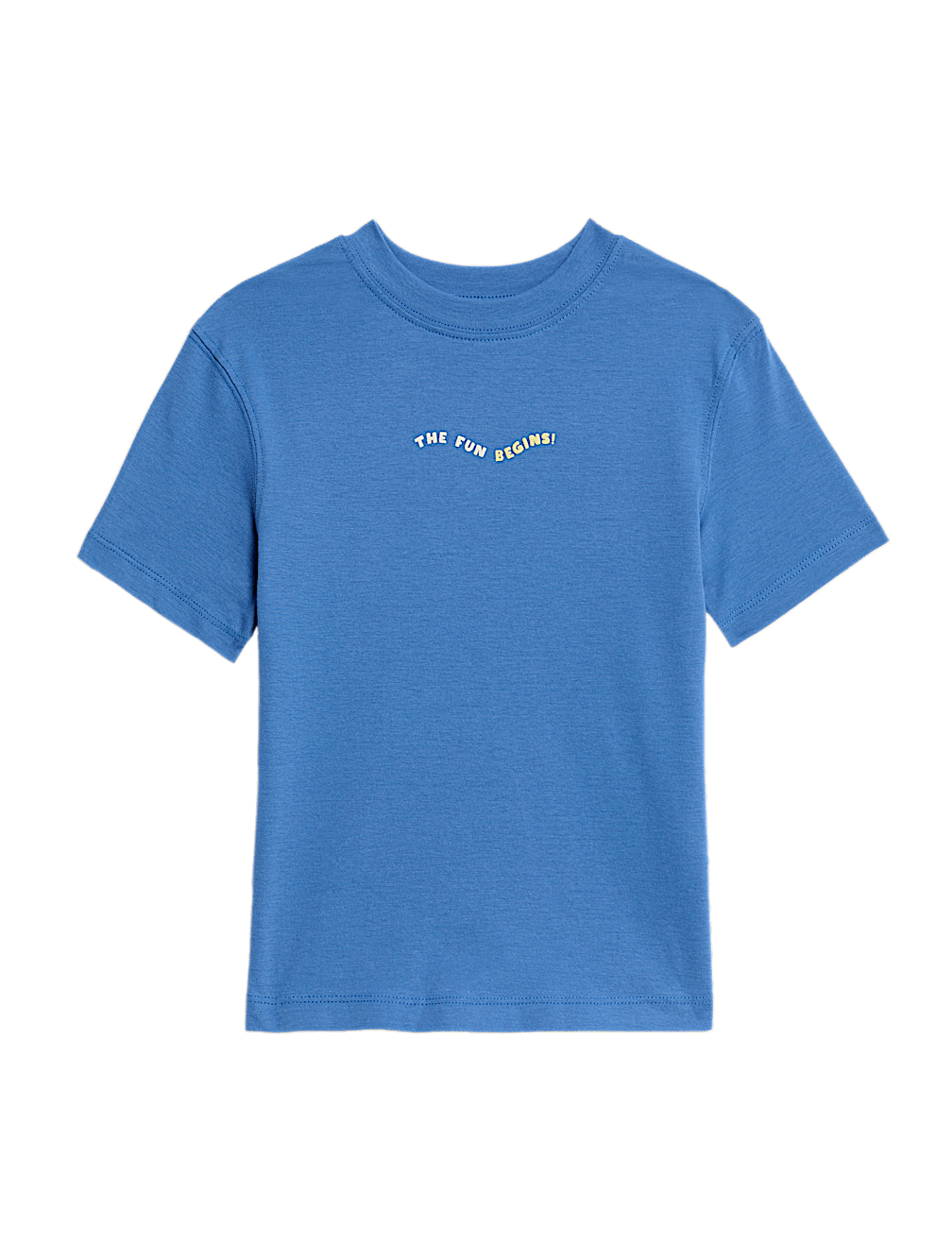 Pure Cotton Slogan T-Shirt (2-8 Yrs)