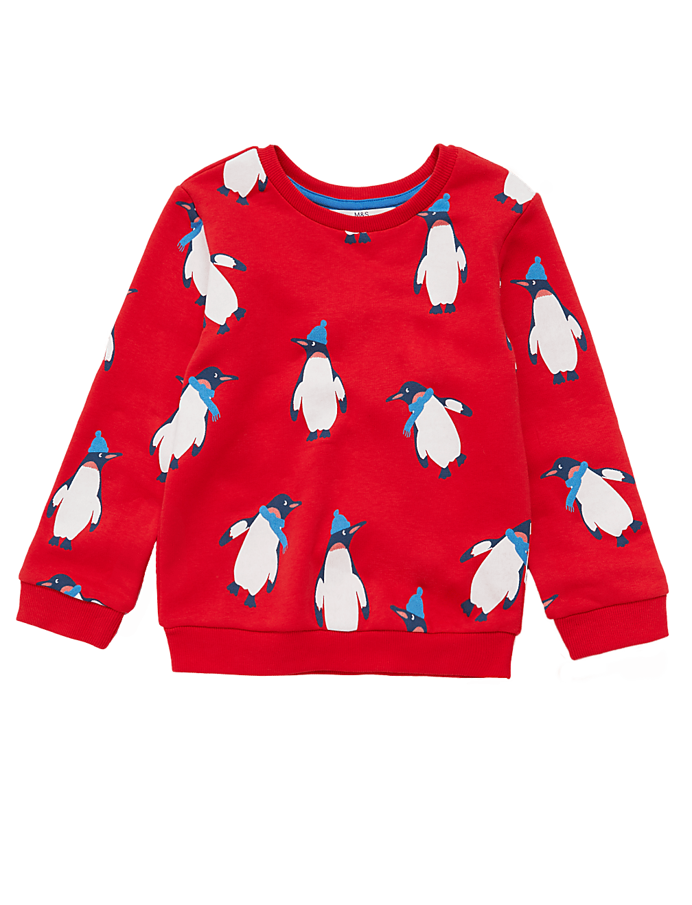 Cotton Penguin Print Sweatshirt (2-7 Yrs)