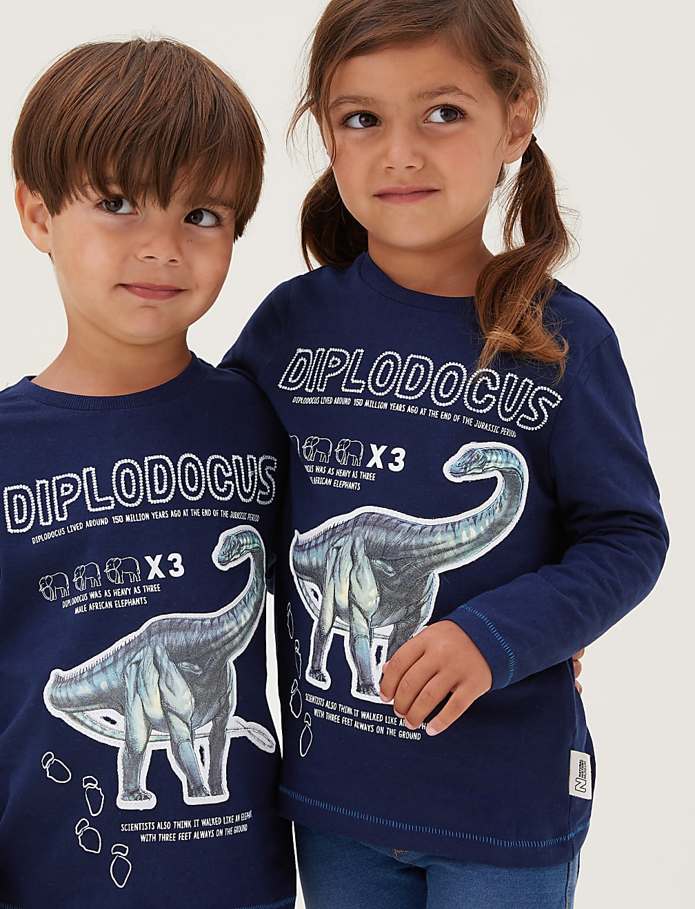 NHM™ Pure Cotton Dinosaur Top (2-12 Yrs)