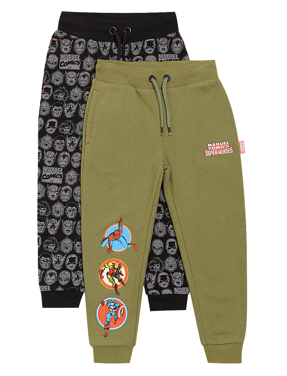 2pk Cotton Rich Marvel Super Hero Squad™ Joggers (2-7 Yrs)