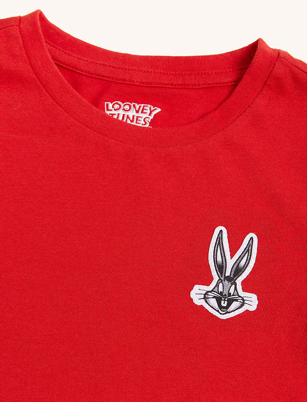 Pure Cotton Applique Crew Neck T-shirt
