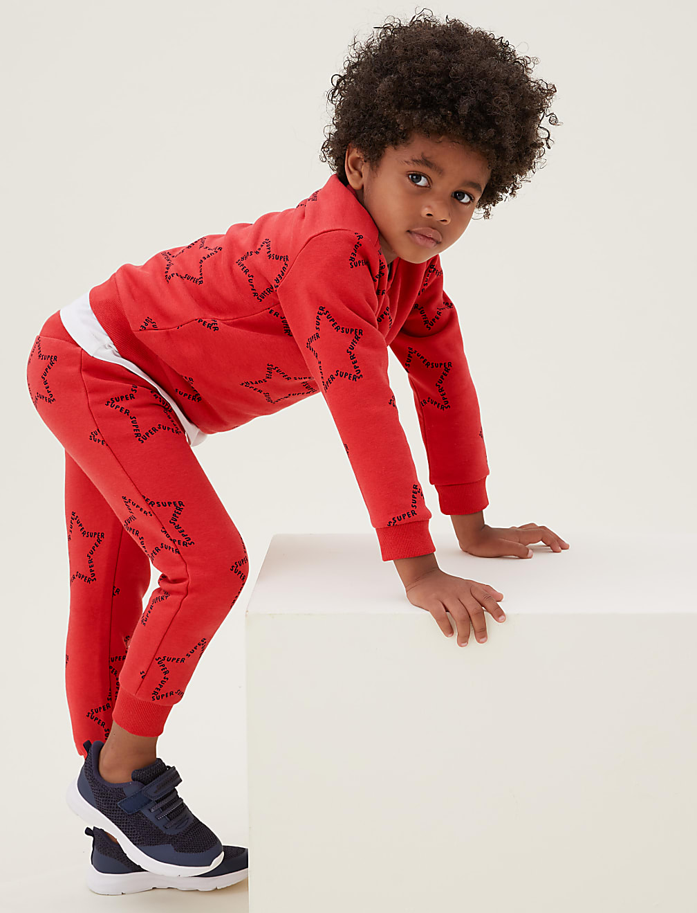 Cotton Rich Star Print Sweatshirt (2-7 Yrs)